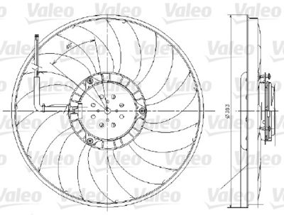 Ventilators, Motora dzesēšanas sistēma VALEO 696017