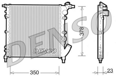 Radiators, Motora dzesēšanas sistēma DENSO DRM23003
