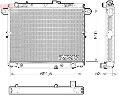 Radiators, Motora dzesēšanas sistēma DENSO DRM51015