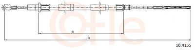 Тросик, cтояночный тормоз COFLE 92.10.4155