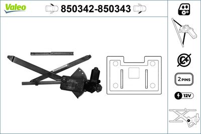 Стеклоподъемник VALEO 850342