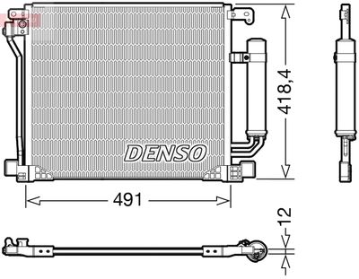 Конденсатор, кондиционер DENSO DCN46025