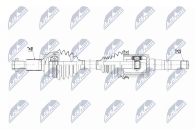 Приводной вал NTY NPW-JG-026