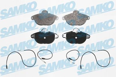 Комплект тормозных колодок, дисковый тормоз SAMKO 5SP345