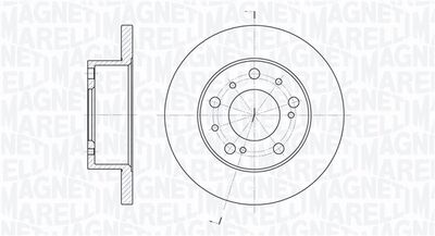 Тормозной диск MAGNETI MARELLI 361302040211