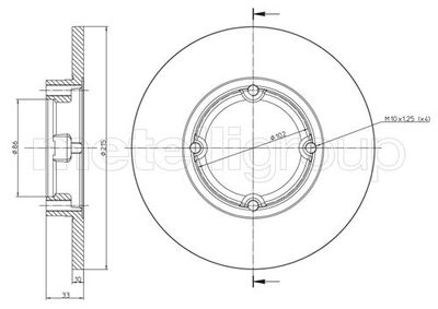 Тормозной диск METELLI 23-0756