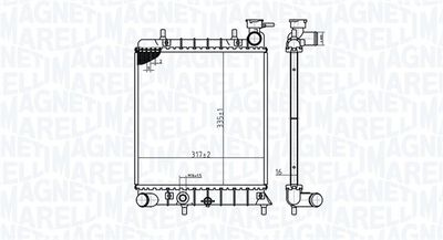 Radiators, Motora dzesēšanas sistēma MAGNETI MARELLI 350213174800