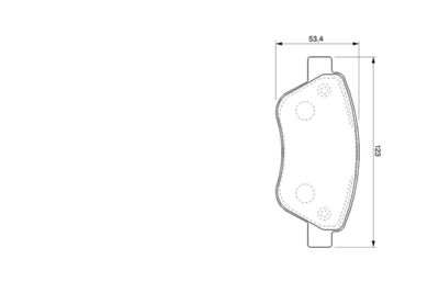Bremžu uzliku kompl., Disku bremzes BOSCH 0 986 424 784