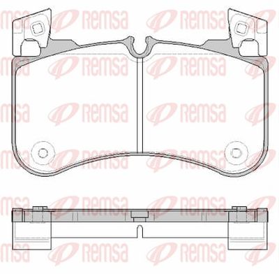 Комплект тормозных колодок, дисковый тормоз REMSA 1831.00