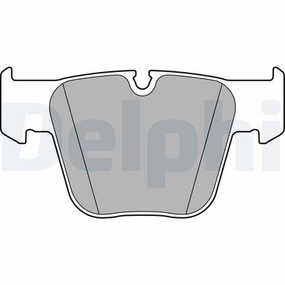 Bremžu uzliku kompl., Disku bremzes DELPHI LP2765