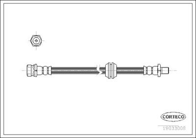 Bremžu šļūtene CORTECO 19033008