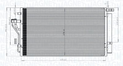 Конденсатор, кондиционер MAGNETI MARELLI 350203848000