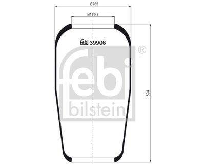 Pneimoatsperes spilvens, Pneimopiekare FEBI BILSTEIN 39906