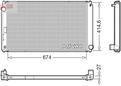 Radiators, Motora dzesēšanas sistēma DENSO DRM50151
