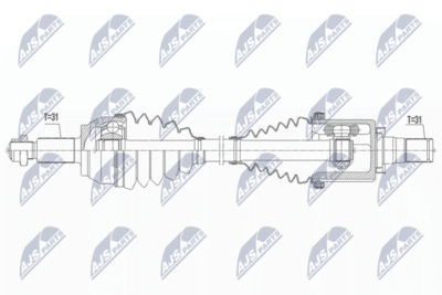 Приводной вал NTY NPW-LR-021