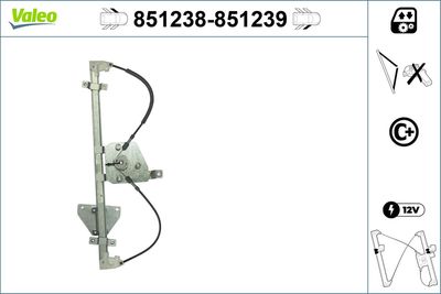 Стеклоподъемник VALEO 851238