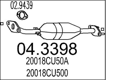 Катализатор MTS 04.3398
