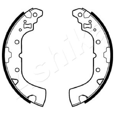 Bremžu loku komplekts ASHIKA 55-05-523