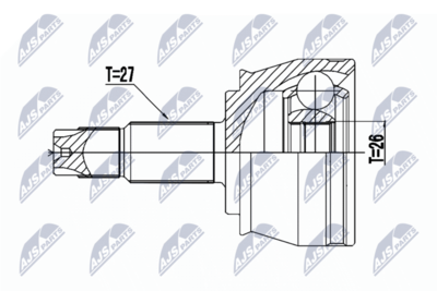 Шарнирный комплект, приводной вал NTY NPZ-CH-030