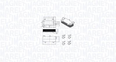 Eļļas radiators, Motoreļļa MAGNETI MARELLI 350300003700