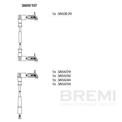 Augstsprieguma vadu komplekts BREMI 3A00/157