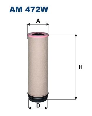 Sekundārā gaisa filtrs FILTRON AM 472W