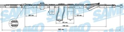 Тросик, cтояночный тормоз SAMKO C0313B