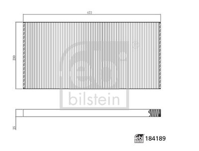 Filtrs, Salona telpas gaiss FEBI BILSTEIN 184189