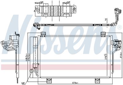Конденсатор, кондиционер NISSENS 940775