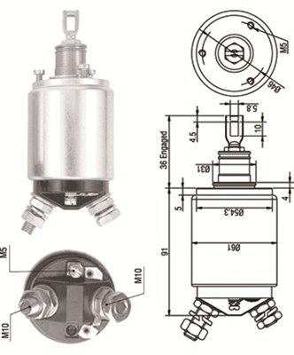 Ievilcējrelejs, Starteris MAGNETI MARELLI 940113050109