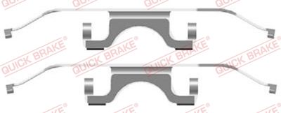 Комплектующие, колодки дискового тормоза QUICK BRAKE 109-1702