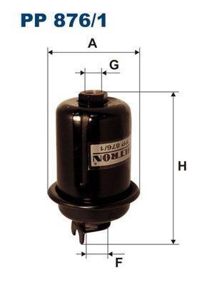 Degvielas filtrs FILTRON PP876/1