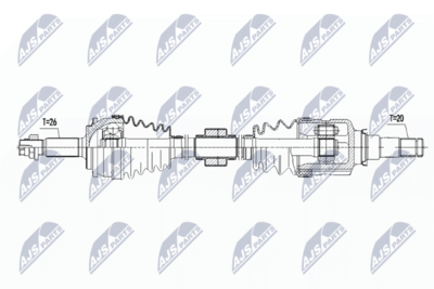 Piedziņas vārpsta NTY NPW-TY-087