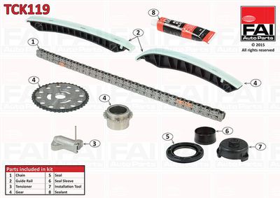 Комплект цели привода распредвала FAI AUTOPARTS TCK119