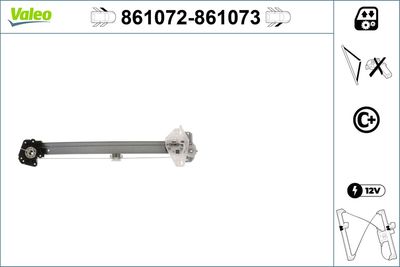 Стеклоподъемник VALEO 861072
