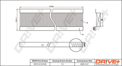 Фильтр, воздух во внутренном пространстве Dr!ve+ DP1110.12.0128