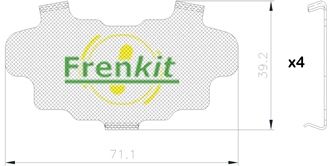 Pretčīkstēšanas plēve, Bremžu uzlikas FRENKIT 940405