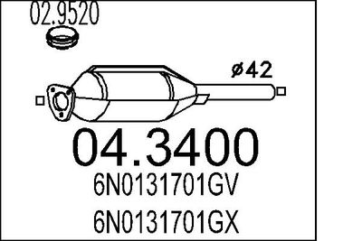 Катализатор MTS 04.3400