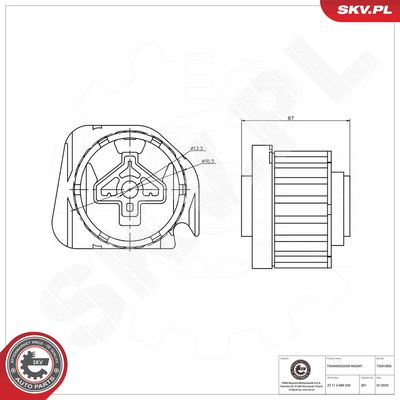 Piekare, Automātiskā pārnesumkārba ESEN SKV 75SKV806