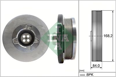 Ременный шкив, коленчатый вал Schaeffler INA 544050810