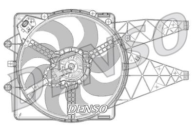 Вентилятор, охлаждение двигателя DENSO DER09094