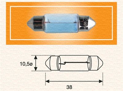 Kvēlspuldze, Numura apgaismojuma lukturis MAGNETI MARELLI 009462100000