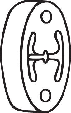 Резиновые полоски, система выпуска BOSAL 255-134