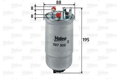 Degvielas filtrs VALEO 587505