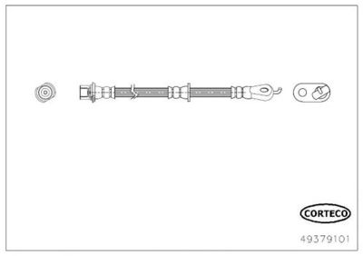 Bremžu šļūtene CORTECO 49379101