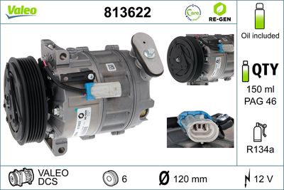 Компрессор, кондиционер VALEO 813622