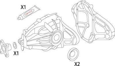 Комплект прокладок, дифференциал CORTECO 19535935
