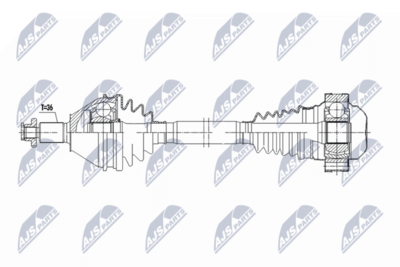 Приводной вал NTY NPW-VW-248