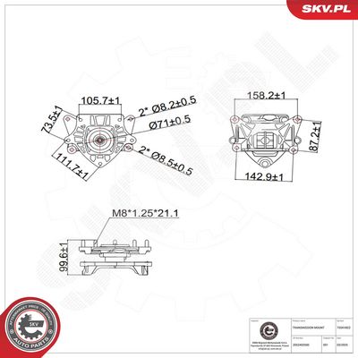 Piekare, Automātiskā pārnesumkārba ESEN SKV 75SKV822