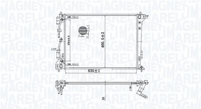 Radiators, Motora dzesēšanas sistēma MAGNETI MARELLI 350213204800